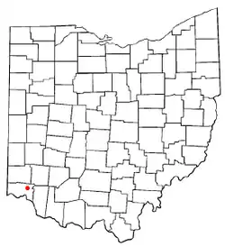 Location of Reading, Ohio