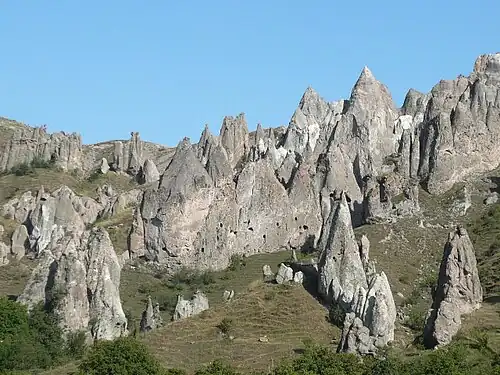The "pyramids" of Goris