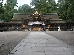 View of Omiwa Shrine, one of sightseeing spot in Sakurai