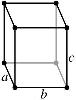 Orthorhombic crystal structure for گوگرد