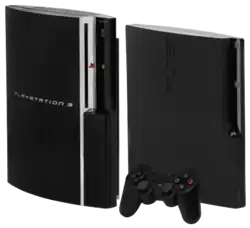 60 GB PS3, 120 GB "slim" PS3 with controller