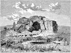 کاخ اردشیر بابکان اثر ژان دیولافوا