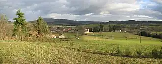 The village seen from the heights of the Croix Blanche