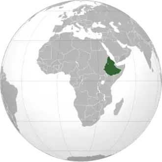 موقعیت اتیوپی