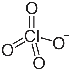 Skeletal formula of perchlorate