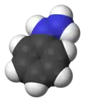Space-filling model of phenylhydrazine