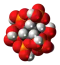 Space-filling model of phytic acid