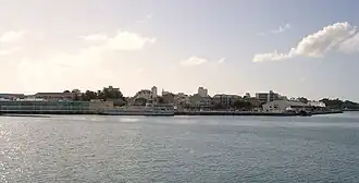 A view of Pointe-à-Pitre, from the seaport