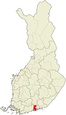 موقعیت ناحیه پوروو
Porvoo sub-region