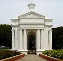 Park Monument (Aayi Mandapam) in the Government Park of Pondicherry