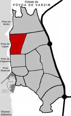 district location in the city's urban area