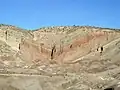 Rainbow Basin Syncline in the Barstow Formation near بارستو، کالیفرنیا