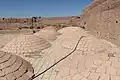 نمایی از طاق‌های بنا از روی سقف