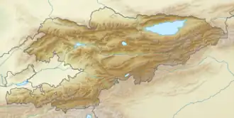 رشتهکوه چتکل در قرقیزستان واقع شده