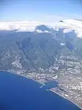 aerial view over La Possession and Le Port