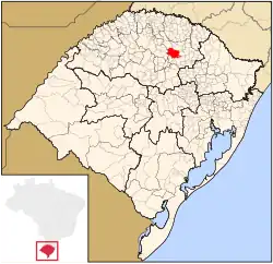 Location in ریو گرانده جنوبی، Brazil