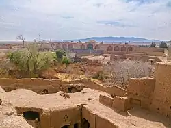 نمایی از پشت بام قلعه ساغند