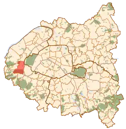 پاریس and inner ring départements