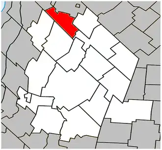 Location within Les Maskoutains Regional County Municipality.