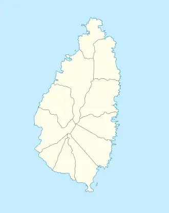 ساروت در سنت لوسیا واقع شده