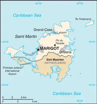 موقعیت the Collectivity of Saint Martin