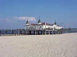 Ahlbeck کوتاه‌اسکله, a landmark of Usedom Island