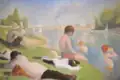 Bathers at Asnières, 1884, نگارخانه ملی لندن،  لندن