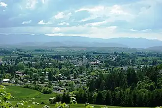View of the city from the northeast