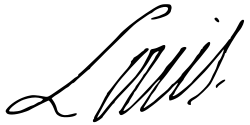 امضاء لوئی شانزدهم