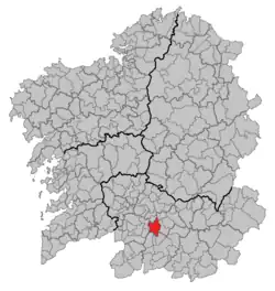 Situation of Allariz within گالیسیا