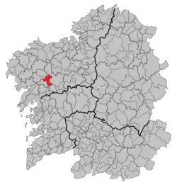 Situation of Ames within گالیسیا