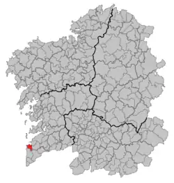 Situation of Baiona within گالیسیا