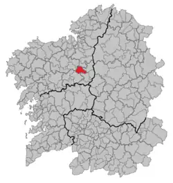 Location of Boimorto within گالیسیا