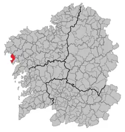 Situation of Carnota within گالیسیا