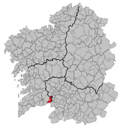 Situation of Crecente within گالیسیا