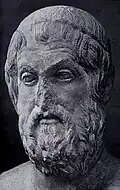 سوفوکل (۴۹۶ق. م-۴۰۶ق. م) (به یونانی: Σοφοκλῆς) یکی از تراژدینویسان یونان باستان است. کشمکش انسانها با تقدیر از اصلیترین درونمایههای آثار سوفوکل میباشد. یکی از مهمترین ابداعات سوفوکل در نمایش، ورود بازیگر سوم به صحنهٔ تئاتر است.
