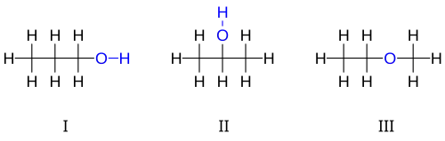 isomers of propanol