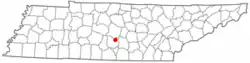 Location of Bell Buckle, Tennessee