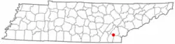 Location of Calhoun, Tennessee