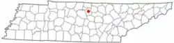 Location of Carthage, Tennessee