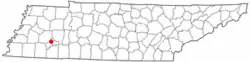 Location of Henderson, Tennessee