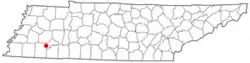 Location of Silerton, Tennessee