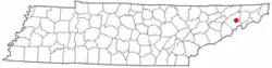 Location of Tusculum, Tennessee