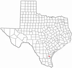 موقعیت Bishop, Texas