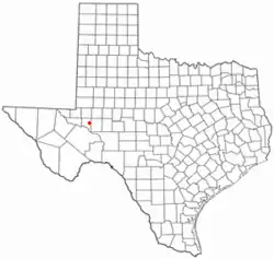 موقعیت Crane, Texas