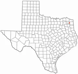 موقعیت Daingerfield, Texas