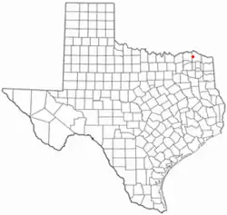موقعیت Detroit, Texas