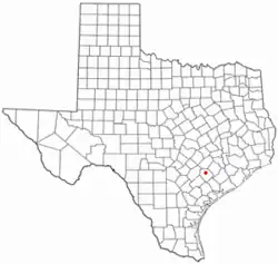موقعیت Hallettsville, Texas
