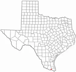 موقعیت Mercedes, Texas