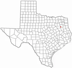 موقعیت Noonday, Texas